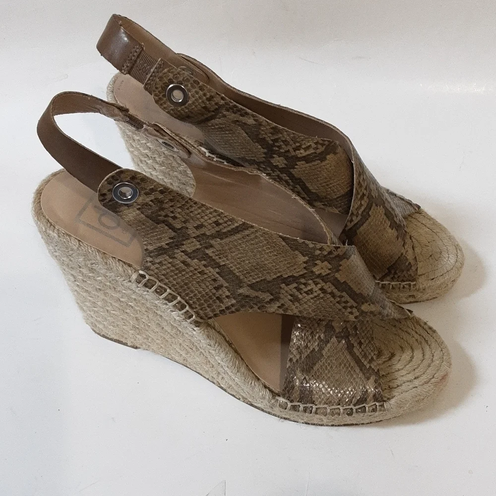 Dolce vita saundra women wedge espadrille sandals in size 8 casual party y2k